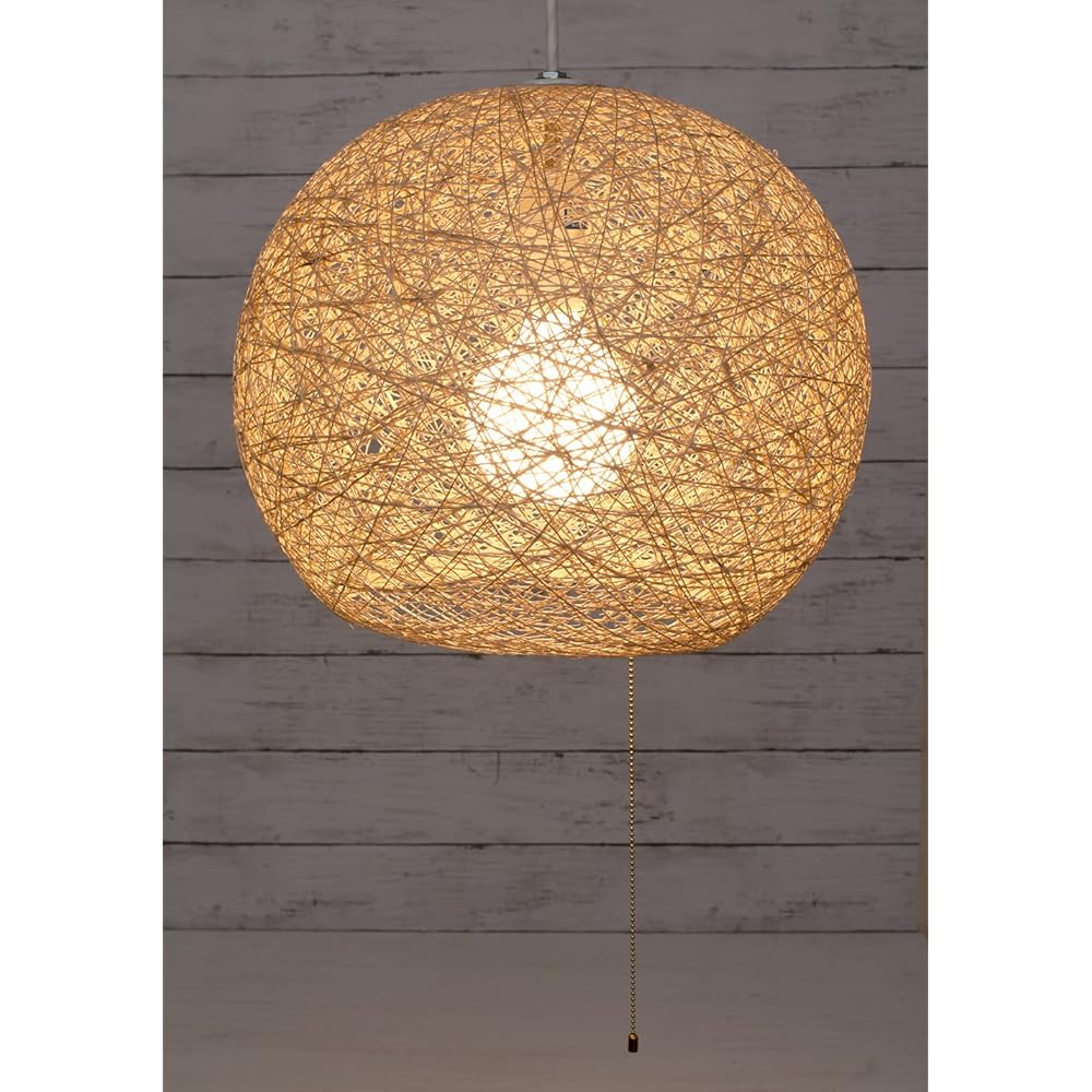 Kishima Abaka Pendant Light Round 1 Light Natural GEM-844P GEM-844P