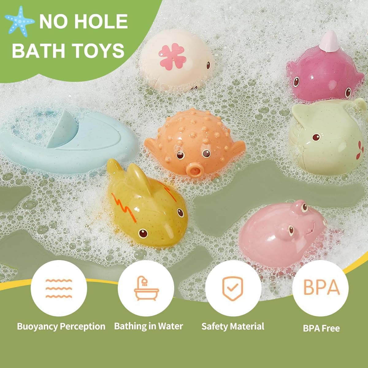 Mold Free Animal Bath Toy 6-12 months