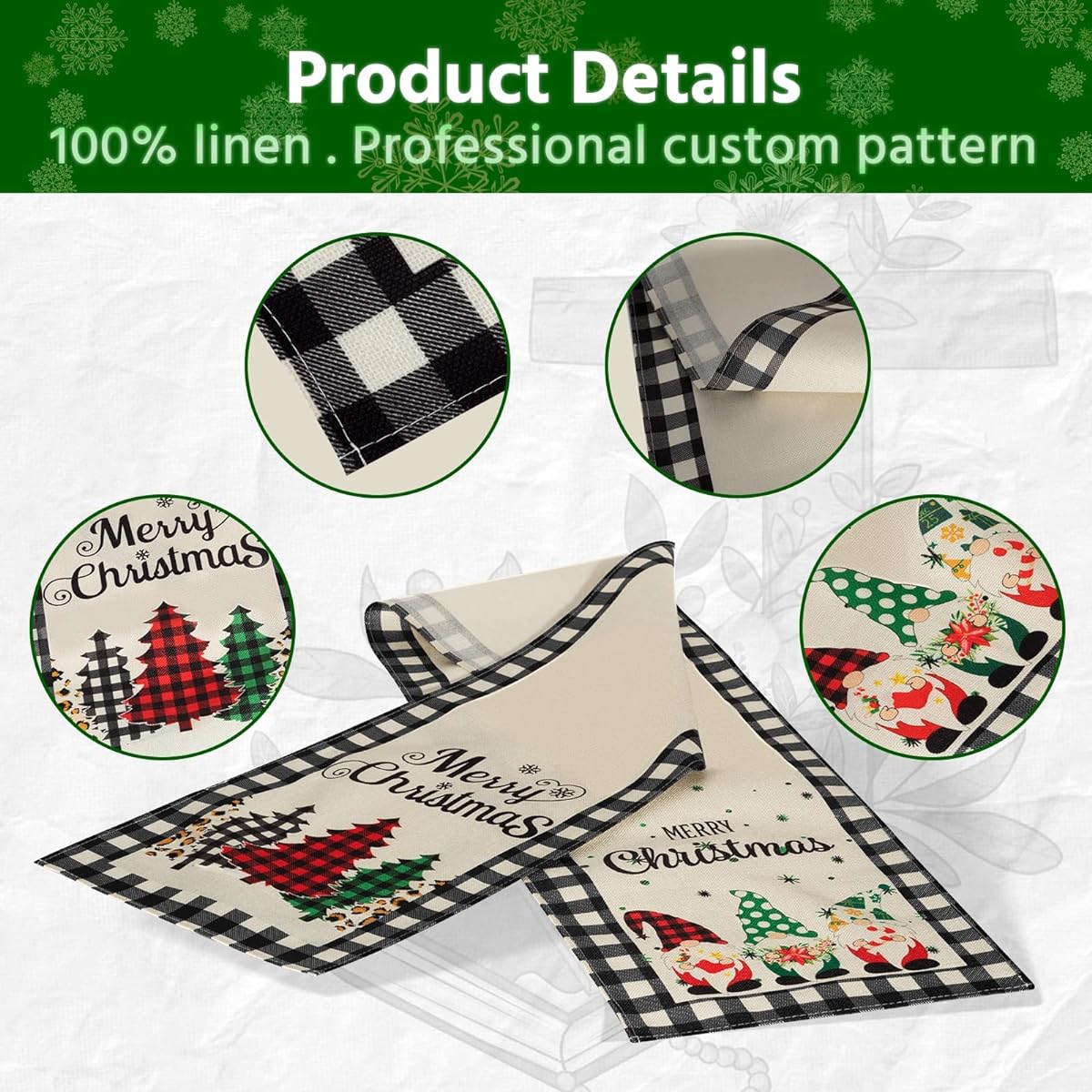 Christmas Table Runner 13x70 inch