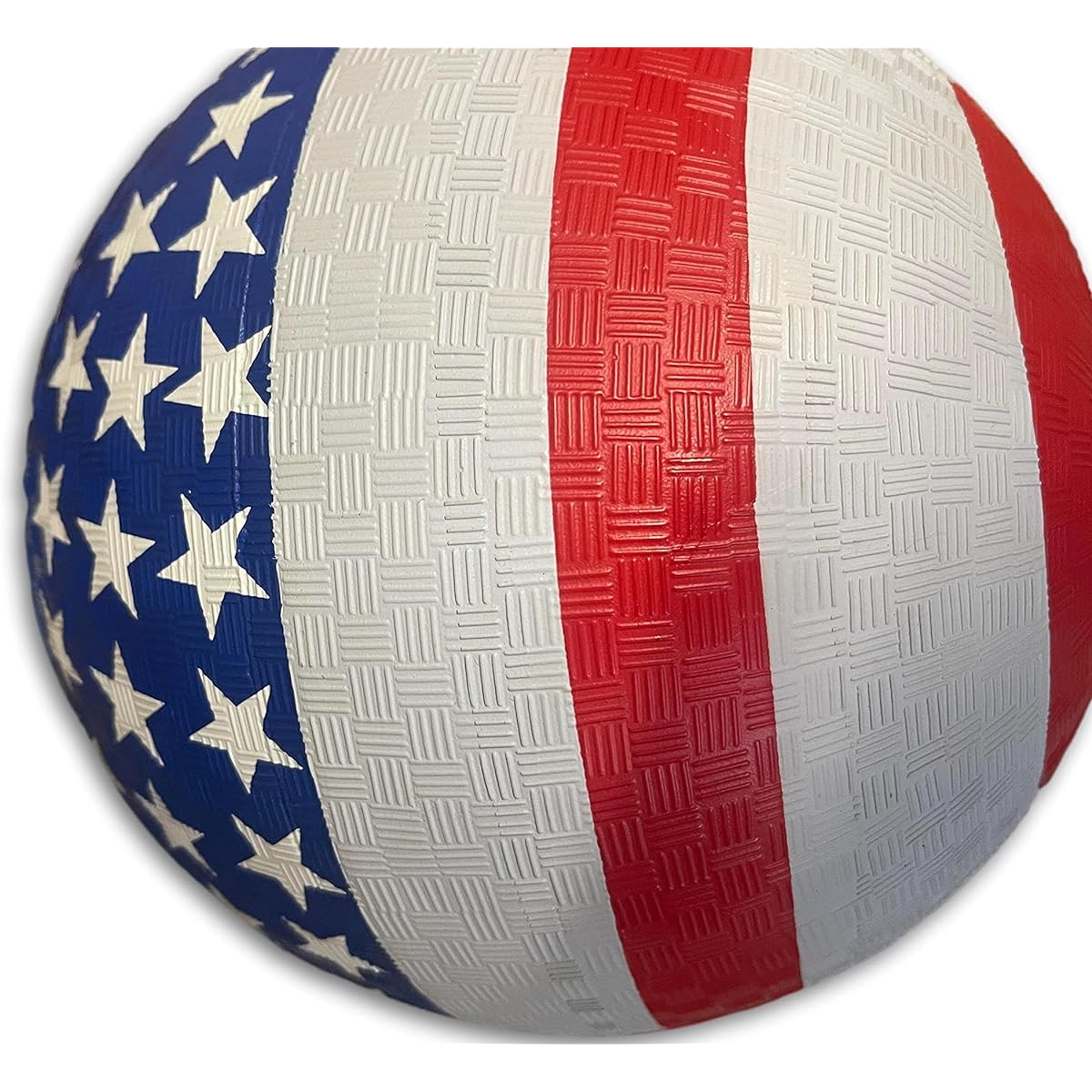 8.5" Playground Ball Red Blue Green Yellow Rainbow (1 Ball, American Flag)
