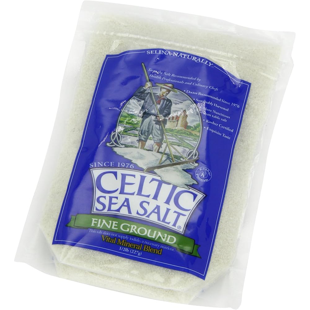Celtic Sea Salt - Finely Grinded Zipper Bag of Important Mineral Blends - 8 lbs.