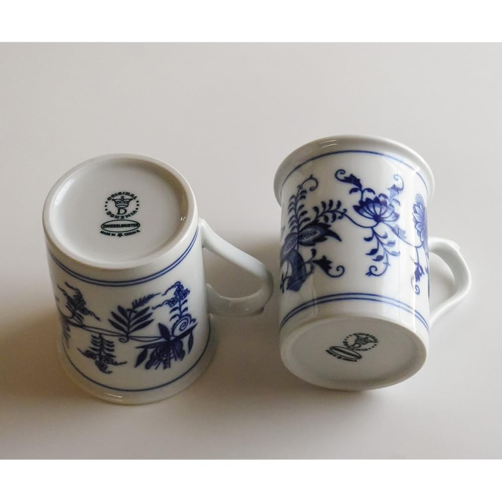 Bohemia Blue Onion Tall Mug Pair CB335-2