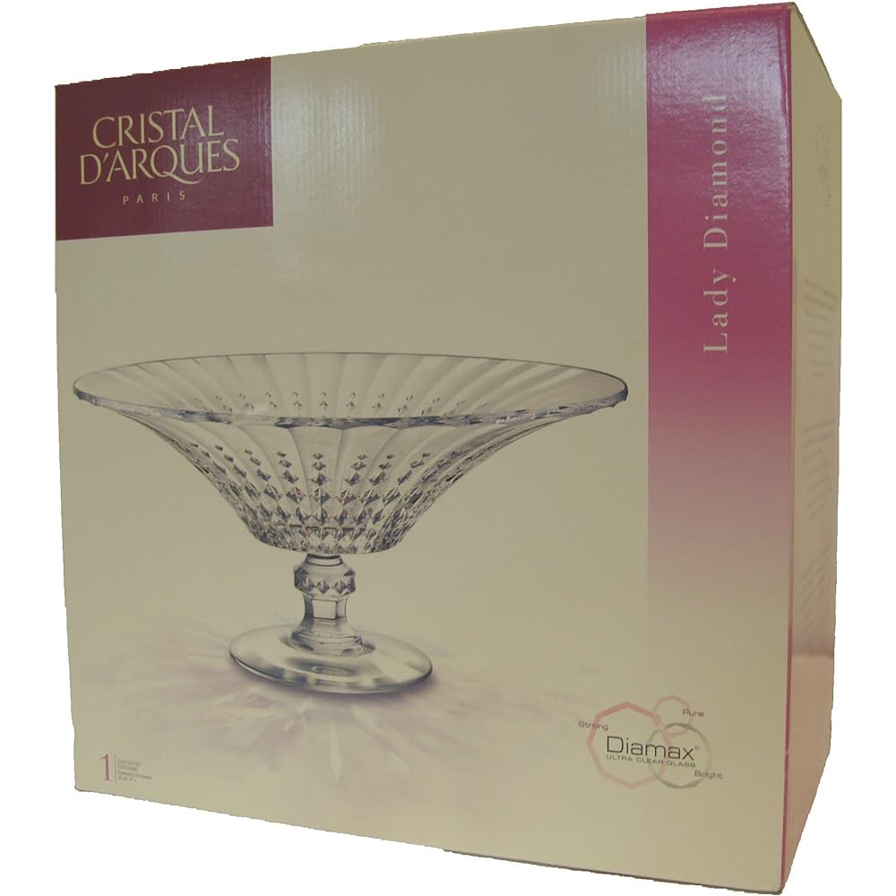 Luminarc Arc International Women's Diamond Diamax Foot Bowl 14" Clear