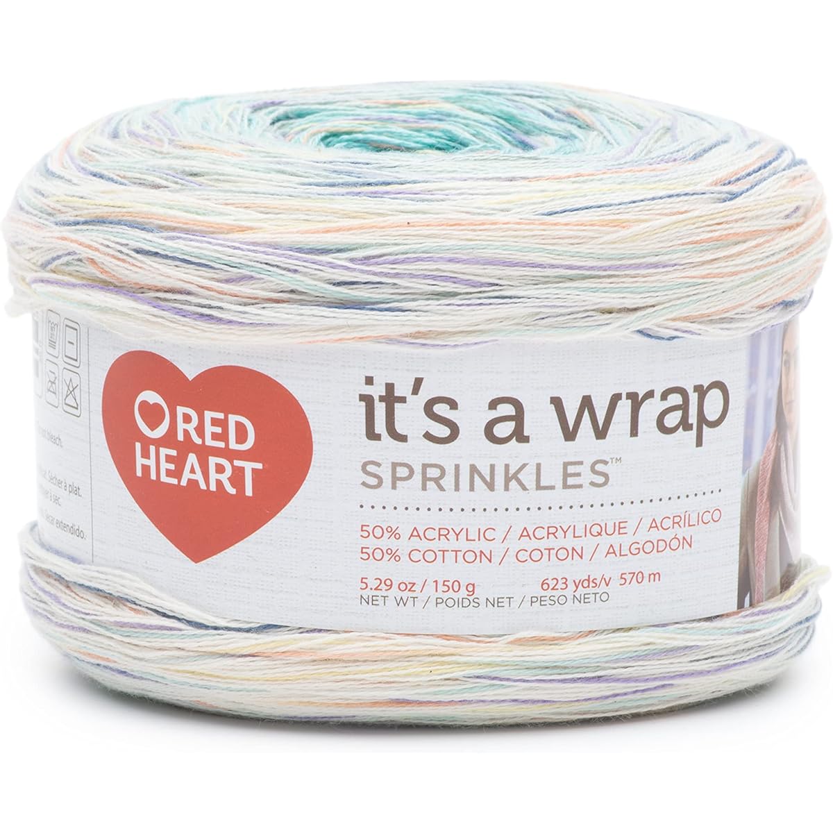 Red Heart It's A Wrap Sprinkles yarn 3 pack cupcake 3 count