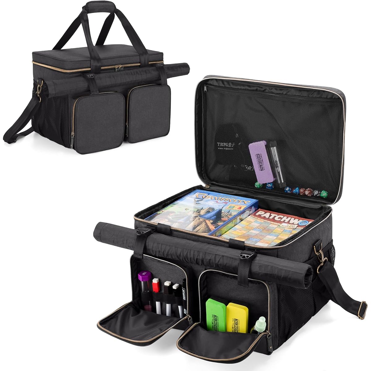 Trunab Board Game Storage Bag Board Game Case Carrying