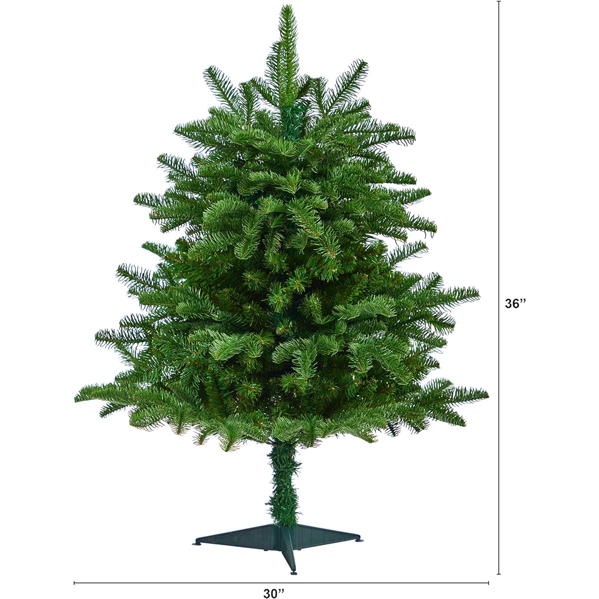 Nearly Natural 3' South Carolina Spruce Artificial Christmas Tree with 458 Bendable Branches, Green, 3'