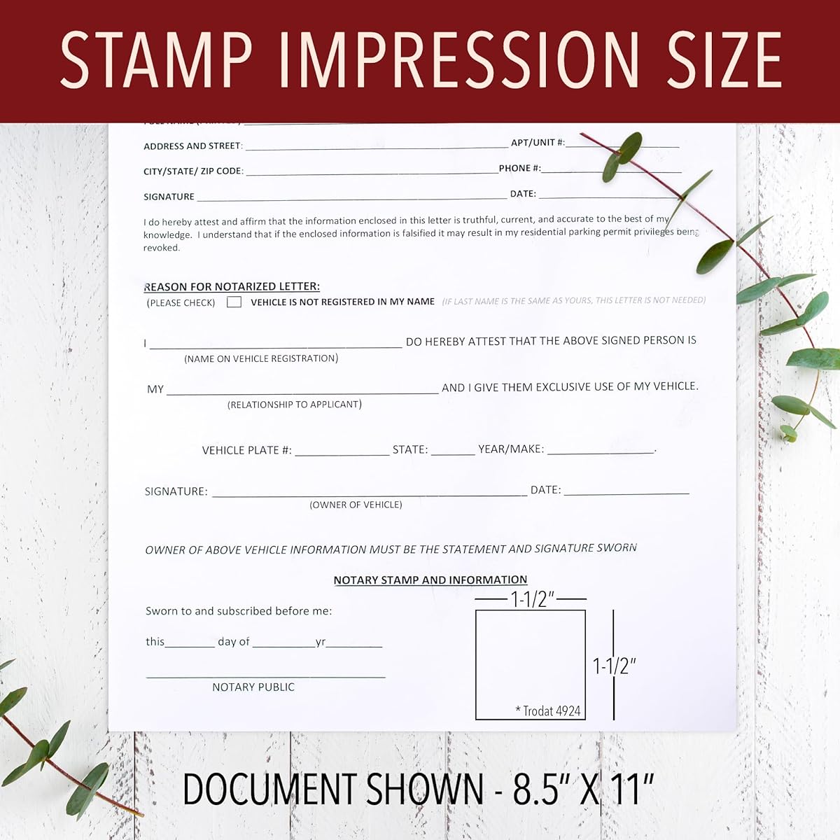 District of Columbia Notary Stamp - Washington D.C. Notary Stamp