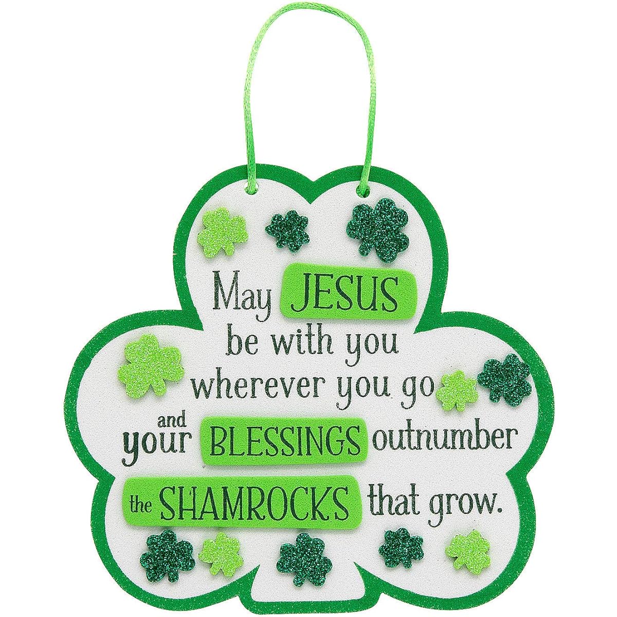 BLESSINGS OUTNUMBER SHAMROCKS CK - Craft Kit - 12 Pieces
