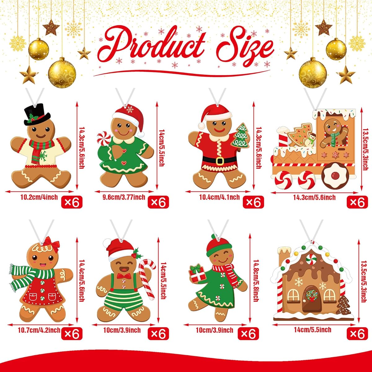 Funrous 48 Piece Christmas Craft Kit for Kids Christmas Arts & Crafts DIY Christmas Ornament Kit Make Your Own Christmas Craft Projects Ages 3 4 5 6 8 12 Years Old