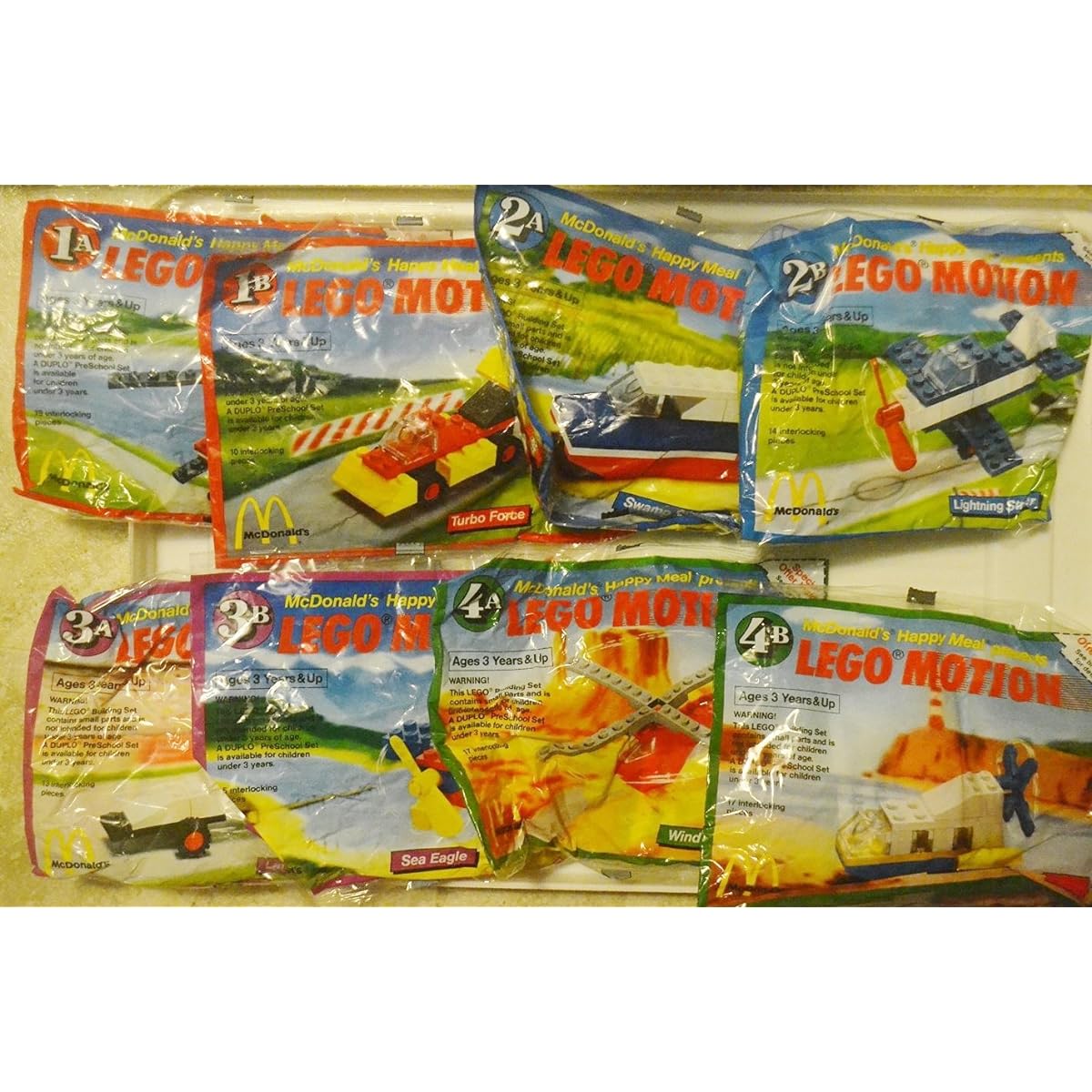 McDonald's 1989 Lego Motion 8-piece Happy Meal Toy