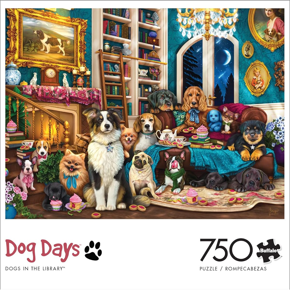 Buffalo Games - Library Dog - 750 Piece Jigsaw Puzzle
