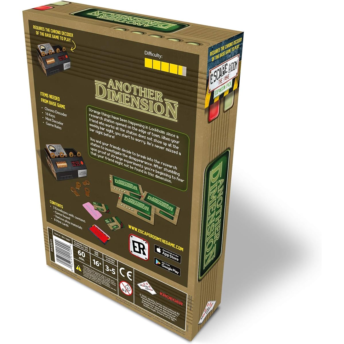 Escape Room The Game Expansion Pack – Another Dimension | Solve The Mystery Board Game for Adults and Teens (English Version)
