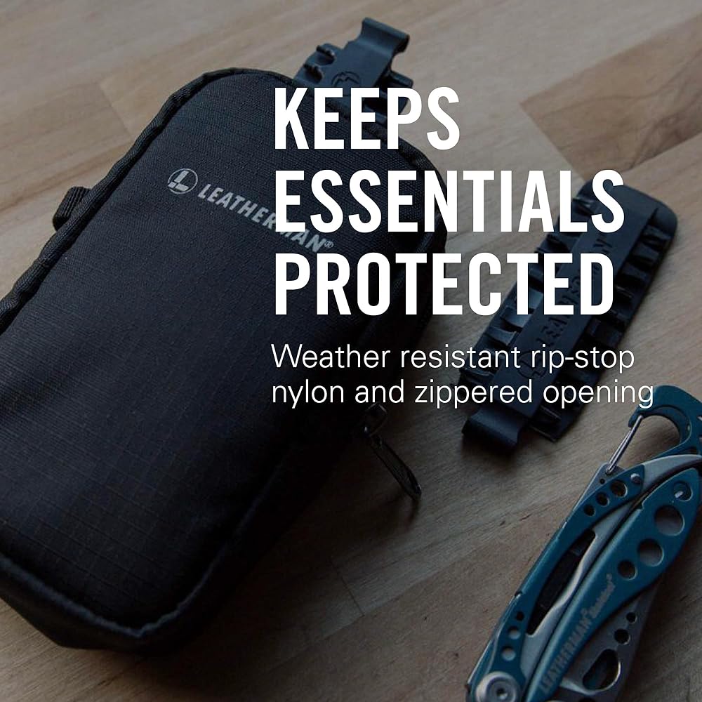 LEATHERMAN Tool Pouch 7 Pocket Tool Organizer Ripstop Nylon Fabric Black