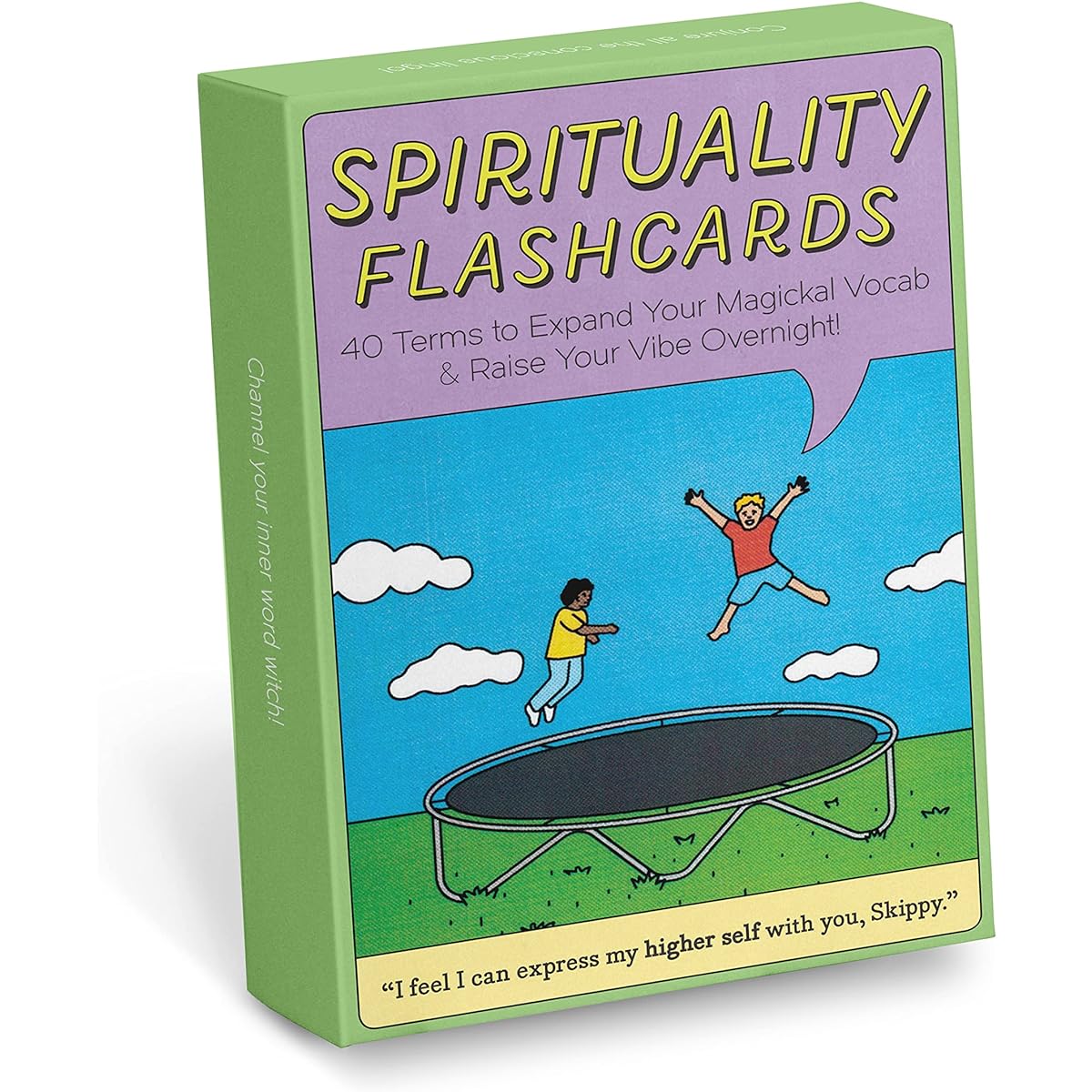 Knock Knock Spirituality Flash Card Deck - 40 Fun Spiritual Vocabulary Cards in an Illustrated Gift Box