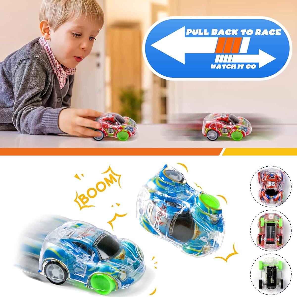 Buauty 50pcs Toy Cars Mini Pull Back Cars Kids Party Favors Small Racing Cars Car Carnival Prizes Classroom Rewards Pinata Stocking Goodie Bag Stuffers Birthday Toys for Girls Boys Toddlers