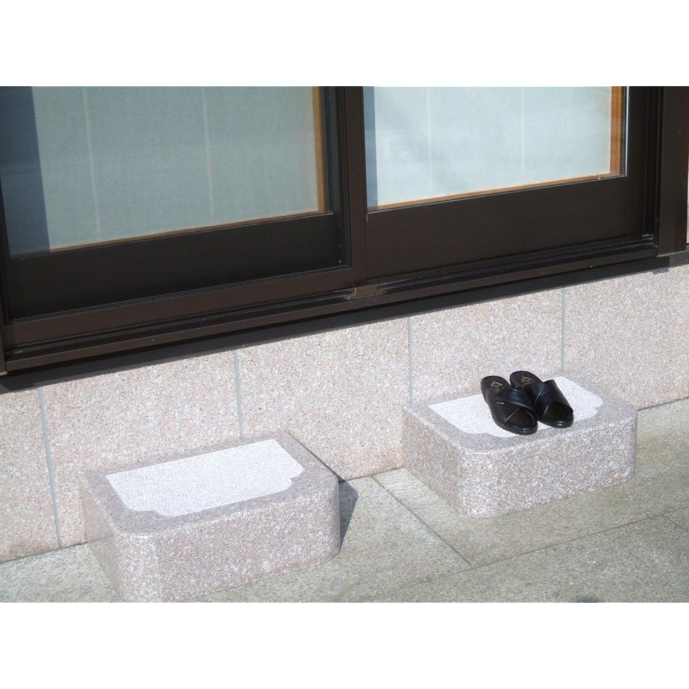 Footstone step stool, high quality granite, polished finish, pink