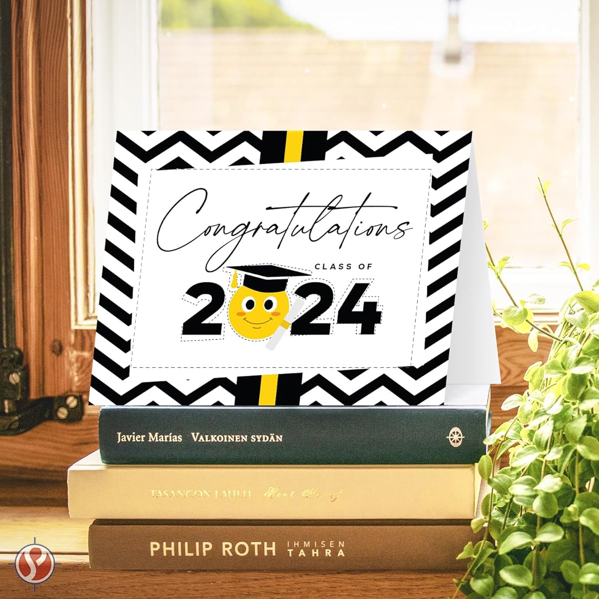 Graduation 2021 Cards - Cute & Funny Emoji Grad High School Collage Grad Congratulations Greetings | (A2 Size) 4.25 x 5.5 Inches Folded, Pack of 25 Cards & Envelopes