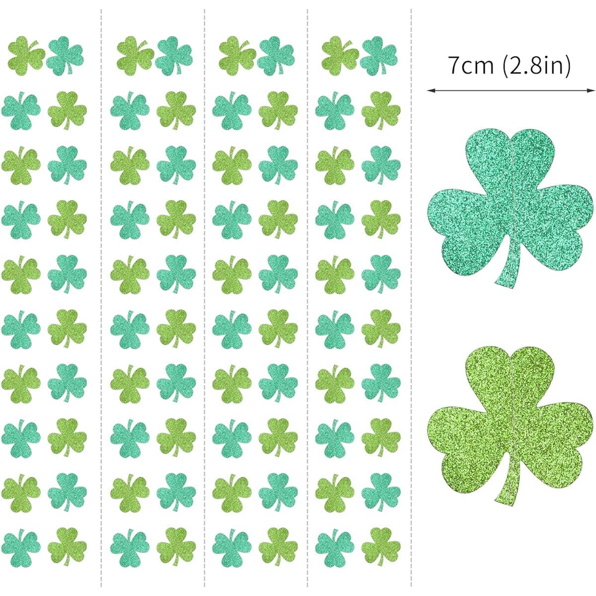 Panduora St. Patrick's Day Decorations Shamrock Green Garland 35ft St. Patrick's Day Decorations Hanging Decor Streamer Banner Baby Birthday Irish Party Decor Accessories