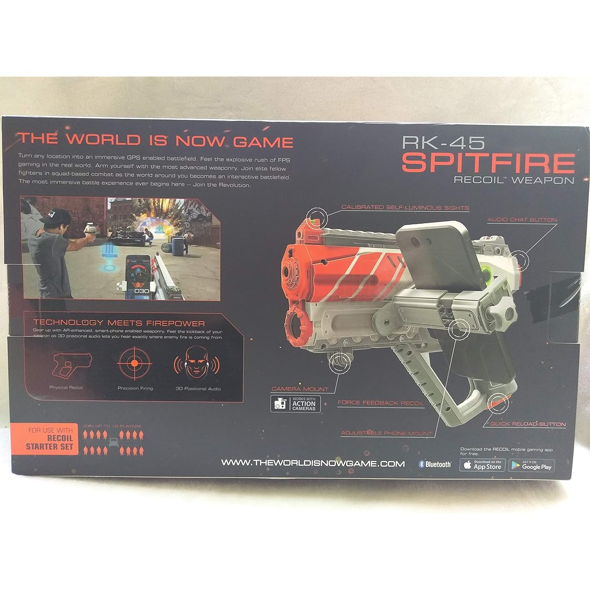 Recoil RK-45 Spitfire Recoil Weapon for Recoil Starter Set, for ages 12 and up