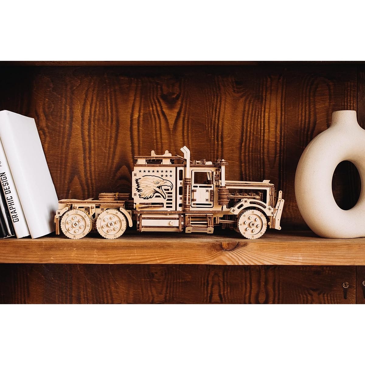 Woodtrick Big Rig/Large Truck Wooden 3D Puzzle