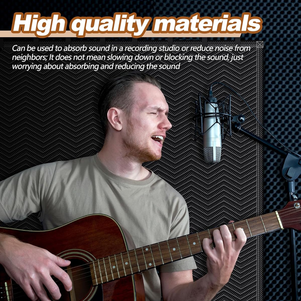 Tudomro Acoustic Blanket Sound Insulation Blanket with Grommets Outdoor Noise Barrier Studio Insulated Acoustic Sheet for Door Acoustic Noise General Indoor or Outdoor Use (72" x 78")