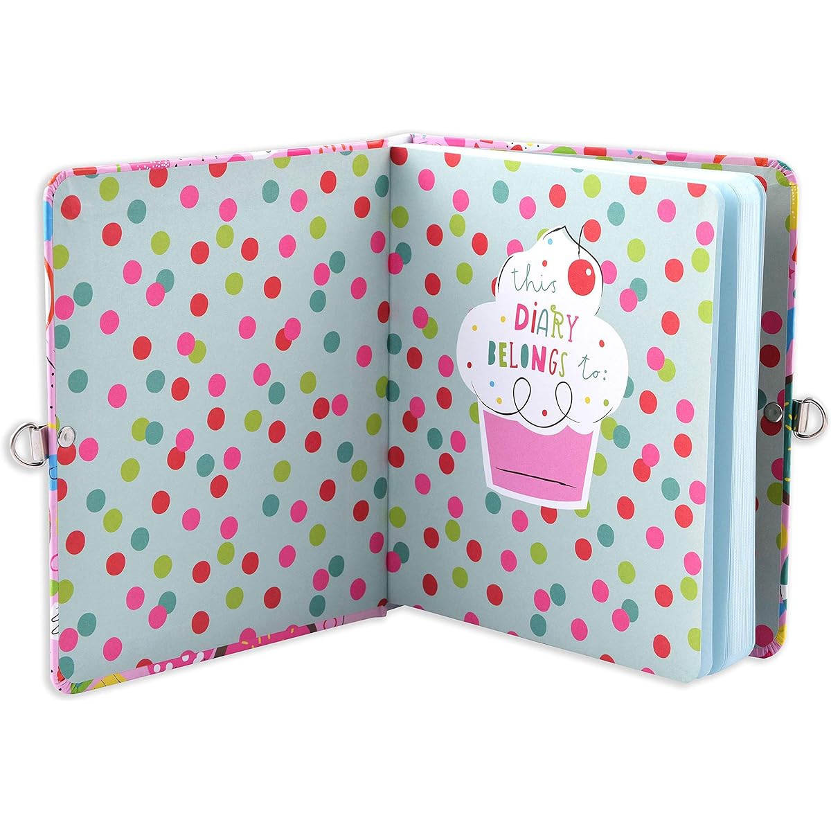 Sweet Dream Pink Glitter Lock and Key Diary for Kids