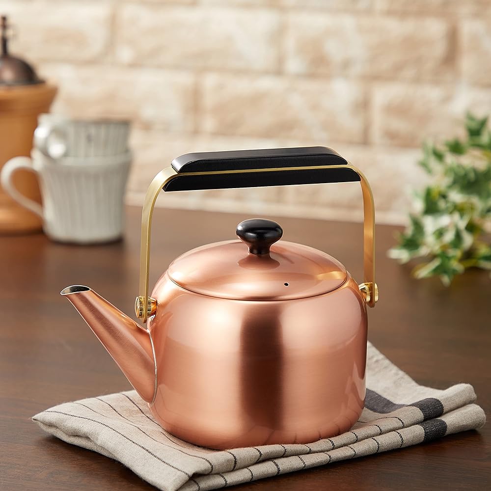 Shinko Metal Kettle Copper 1.7L Garcon Kettle GS-1606
