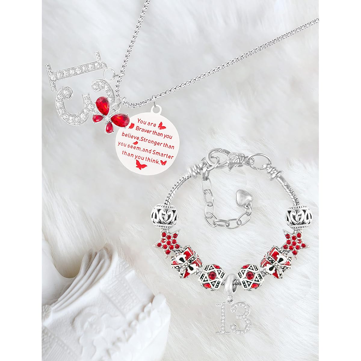13th Birthday 13th Birthday Gifts 13th Birthday Charm Bracelet 13th Birthday Necklace 13th Birthday Decorations for Girls 13th Birthday Jewelry