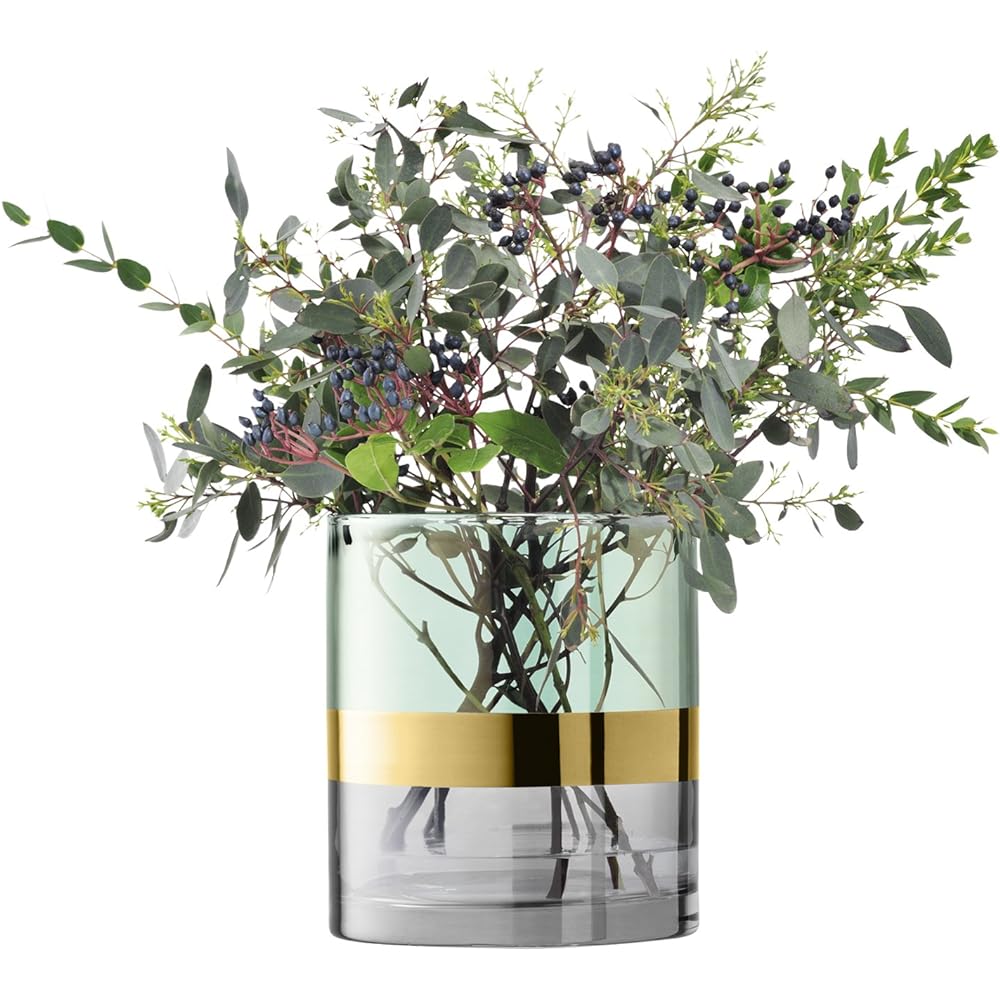 LSA Flower Vase (Vase) Green Height 18cm BANGLE G510-18-196