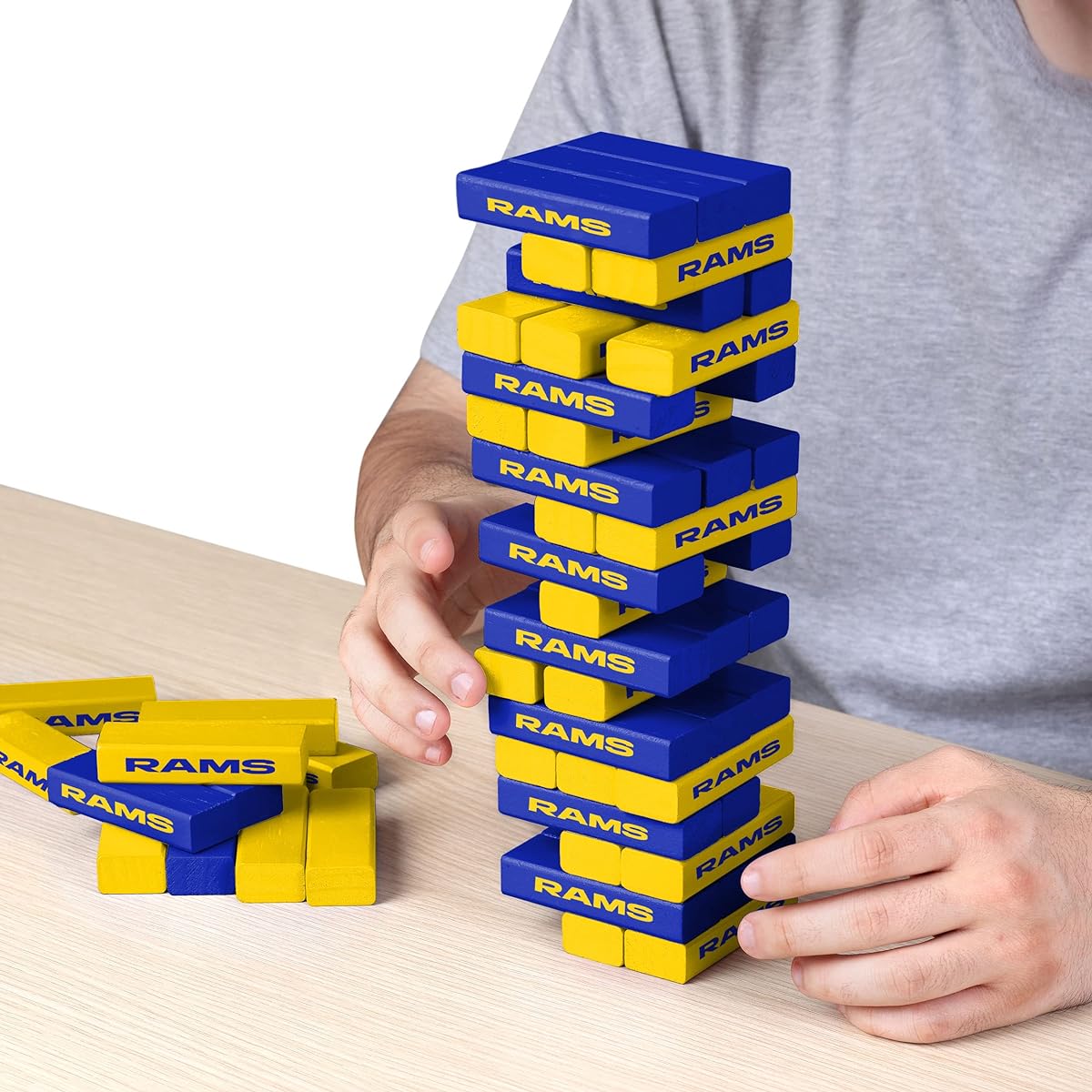 FOCO Unisex Adult NFL Logo Stackable Block Game Team Colors 9-1763