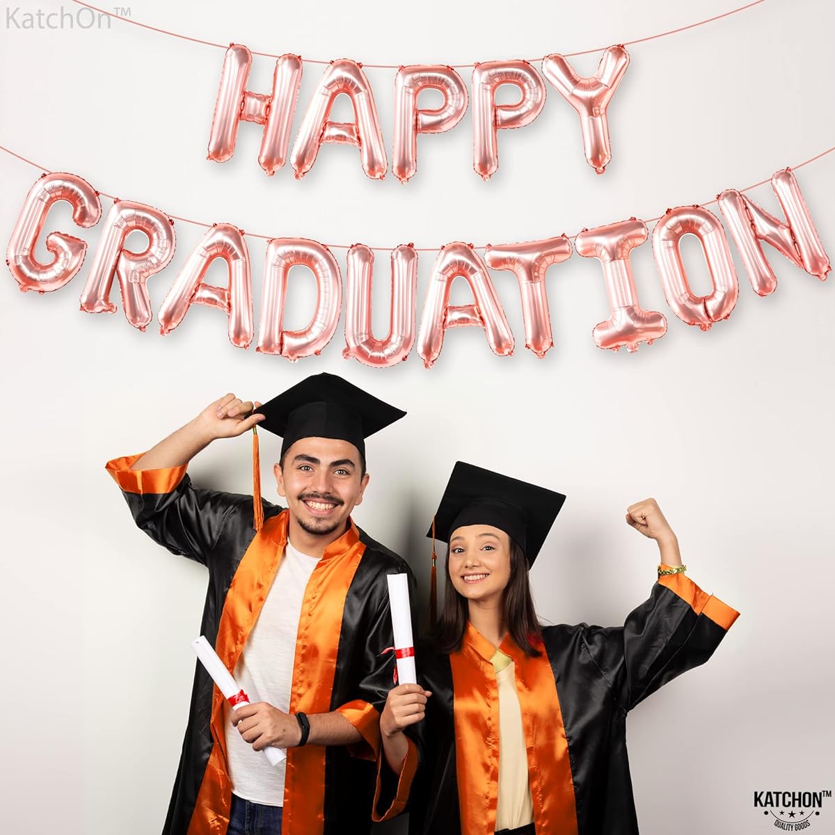 Happy Graduation Banner Balloons Large 16 Inch Rose Gold Graduation Party Decorations 2023 Graduation Celebration Balloons 2023 Graduation Celebration Graduation Gift Graduation Decoration 2023