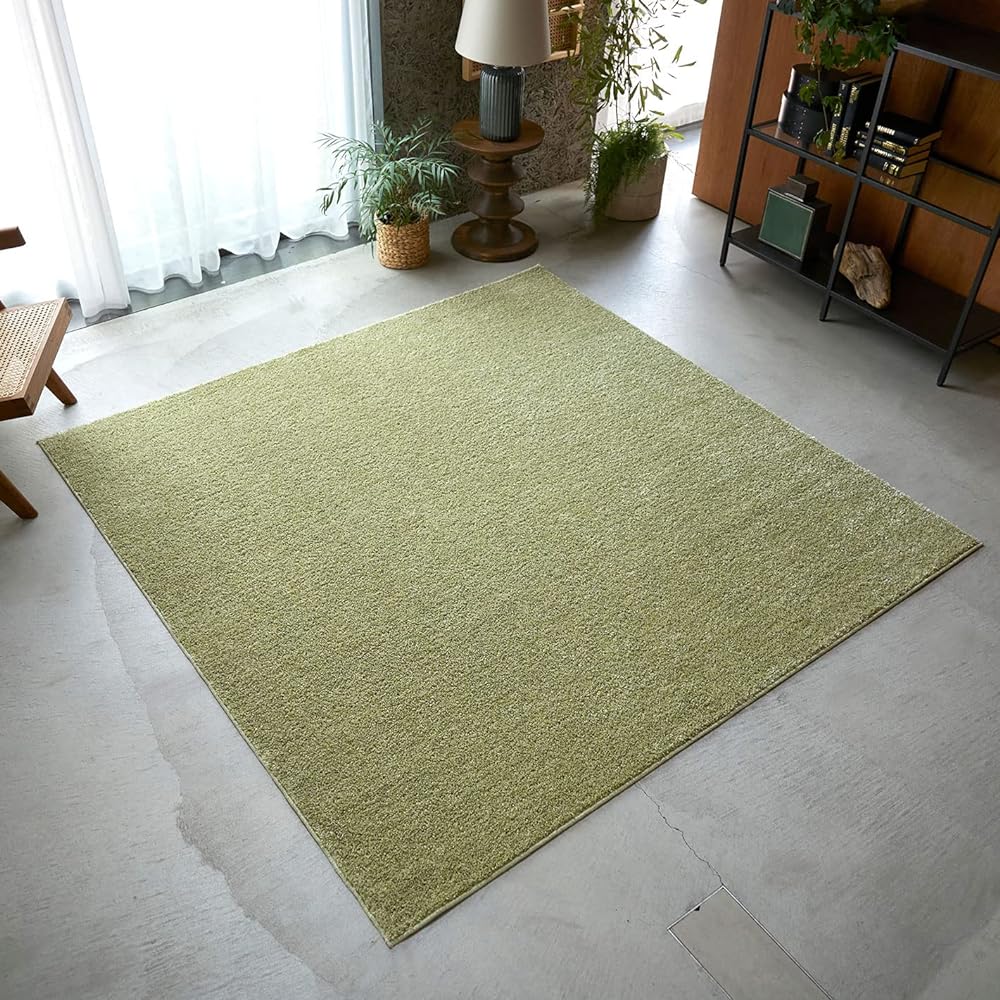 Suminoe Rug Green 190 x 190 cm Washable Non-slip Refre 13476157