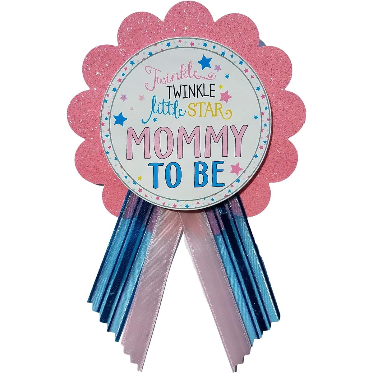 Mommy & Daddy to Be Pin Twinkle Twinkle Little Star Baby Shower Pin for Parents Pink & Blue It's a Girl Sprinkle