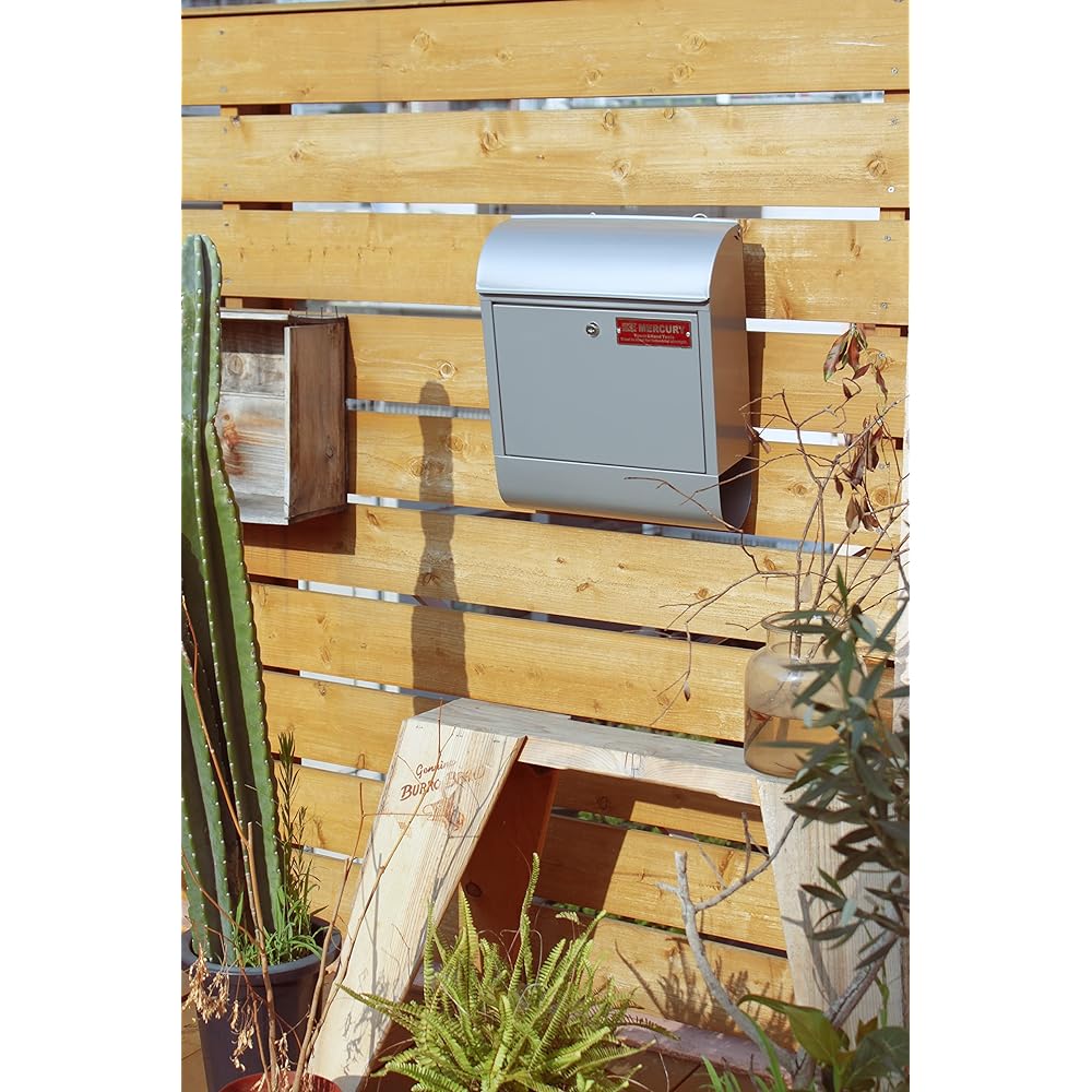 MERCURY Mailbox Matte Gray Mailbox W38xD12xH45cm MEMABOMG