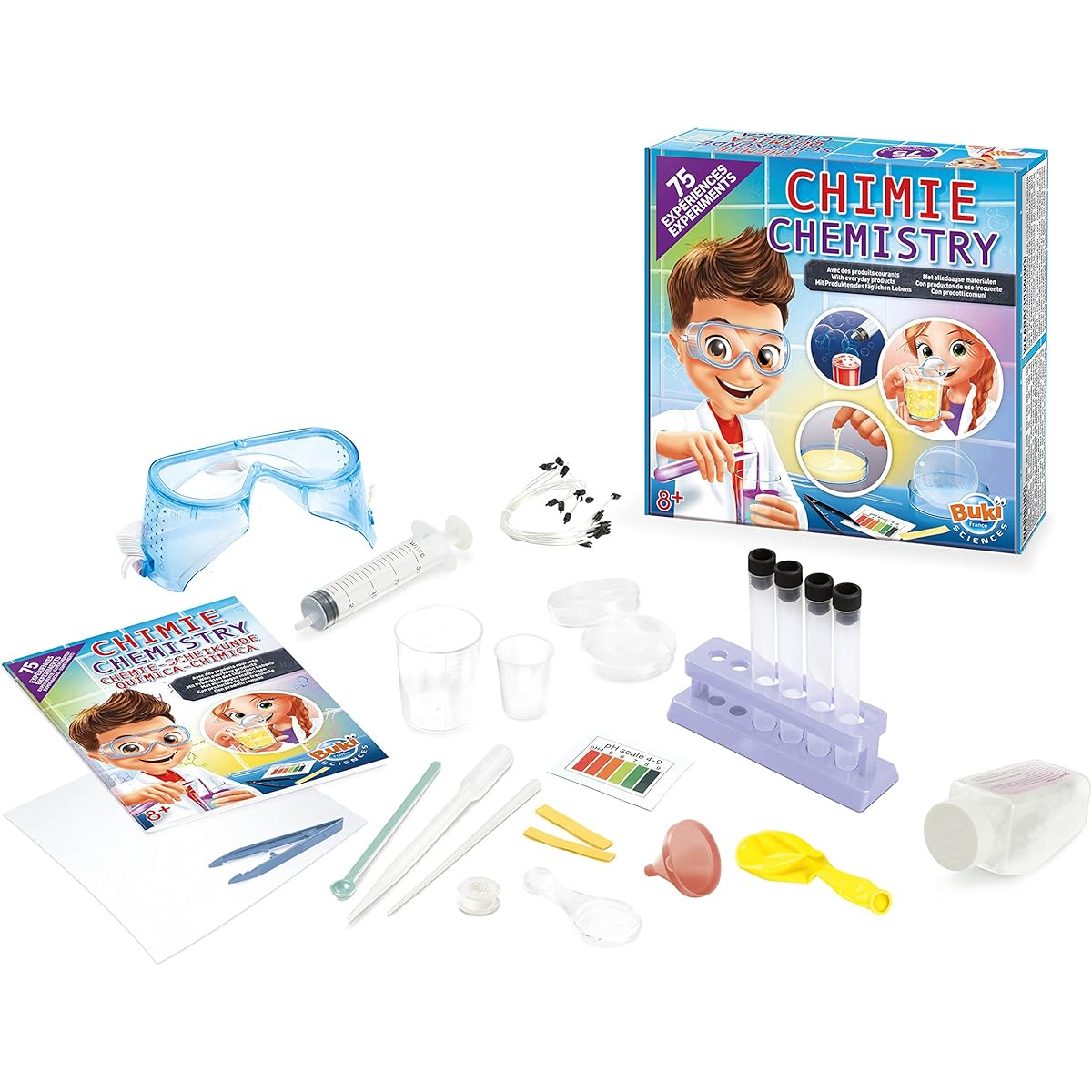 Buki Children 75 Science Experiment Chemistry Set