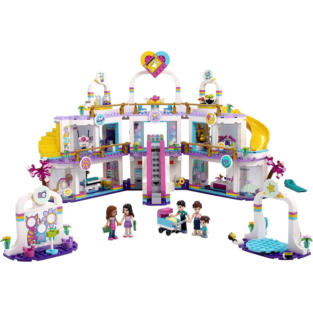 LEGO Friends Heartlake City Shopping Mall 41450 Building Kit; Includes Friends Mini-Dolls to Spark Imaginative Play; Portable Elements Make This a Great Friendship Toy, New 2021 (1,032 Pieces)