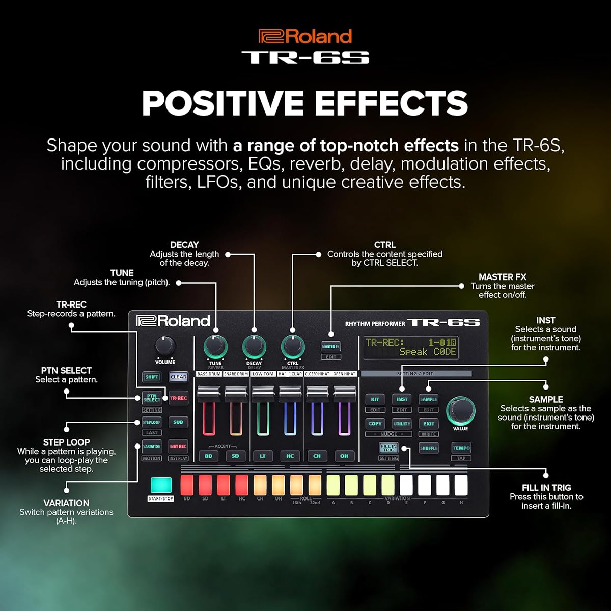 Roland TR-6S 6-track compact rhythm machine