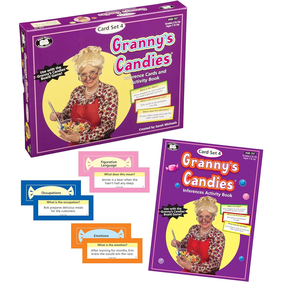 Super Duper Publications Grandma's Candy Vocabulary & Word Meaning Game Suggestion Cards (Add-On Set 4) Educational Learning Resources for Kids