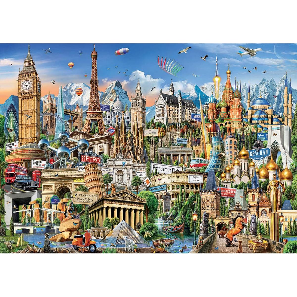 Educa Puzzle. Europe Landmarks 2000 for you