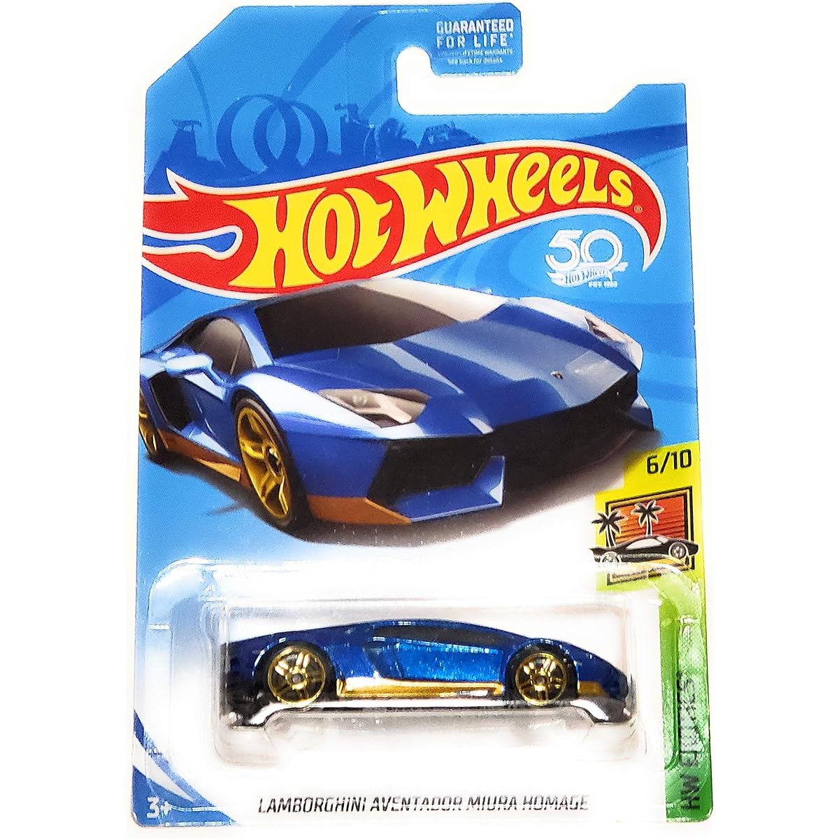 HW Exotics Kmart Exlcusive Lamborghini Aventador Miura Homage Blue (Blue)