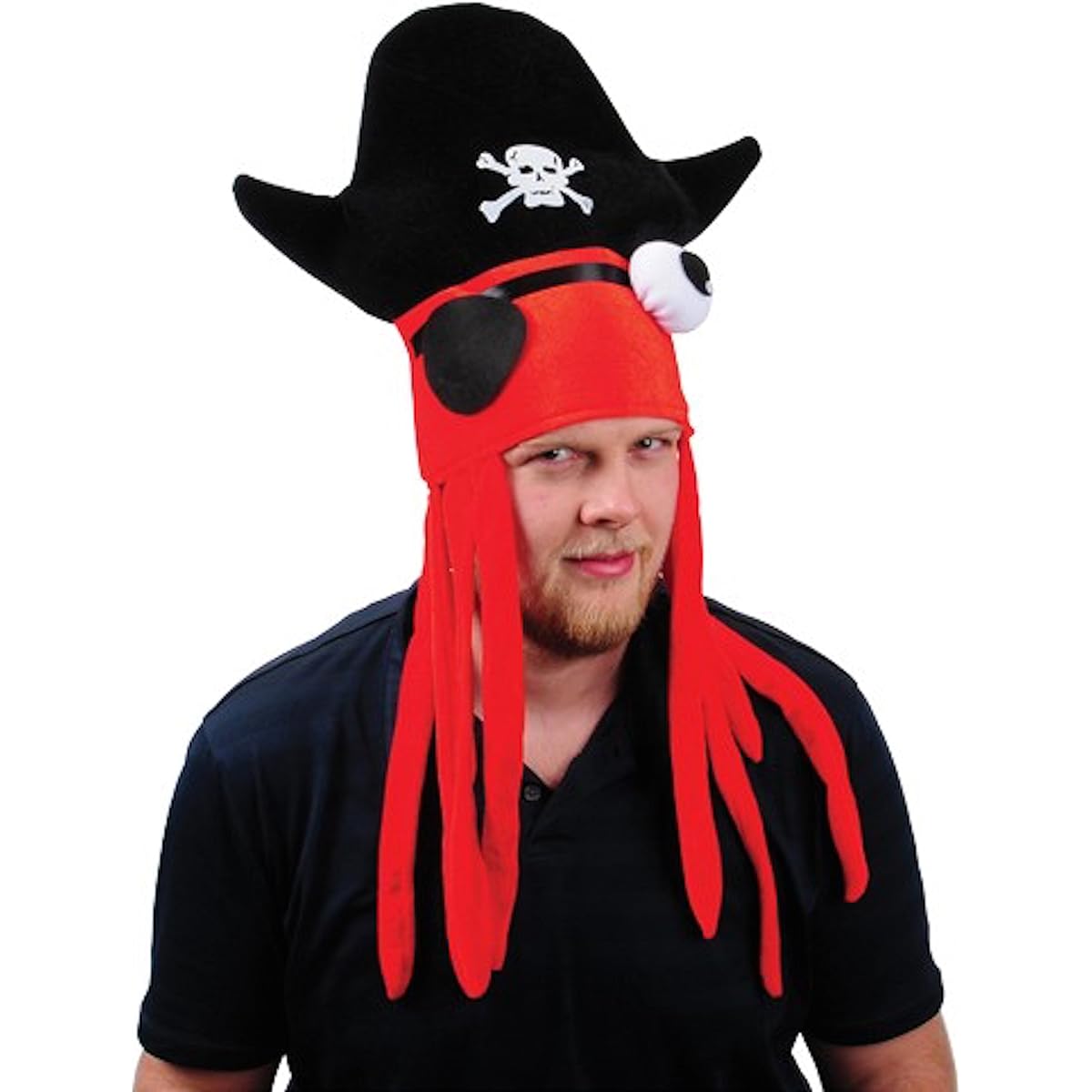 Adult Size Squid Deluxe Pirate Hat with Dreadlocks (1)