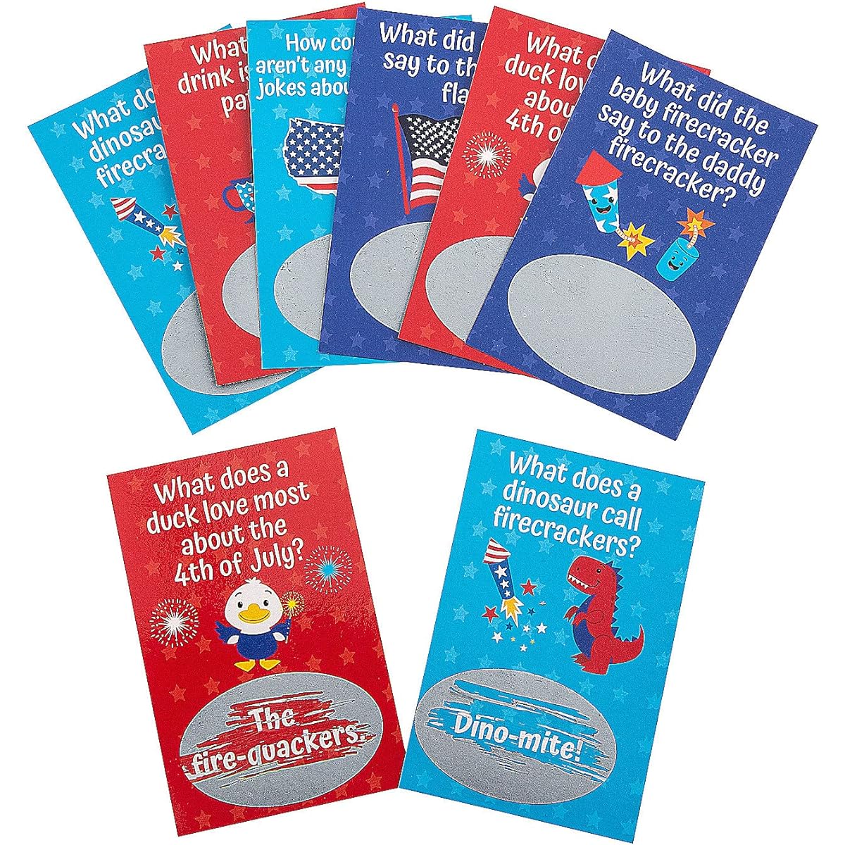 Patriotic Joke Scratch Off Cards - 50 Cards