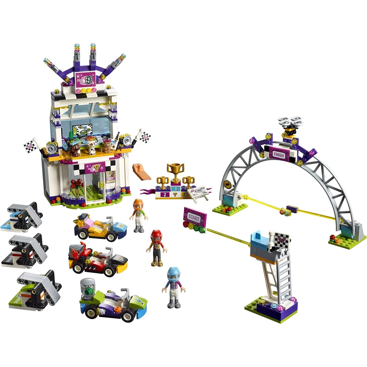 LEGO Friends the Big Race Day 41352 Building Kit (648 Piece), Multicolor