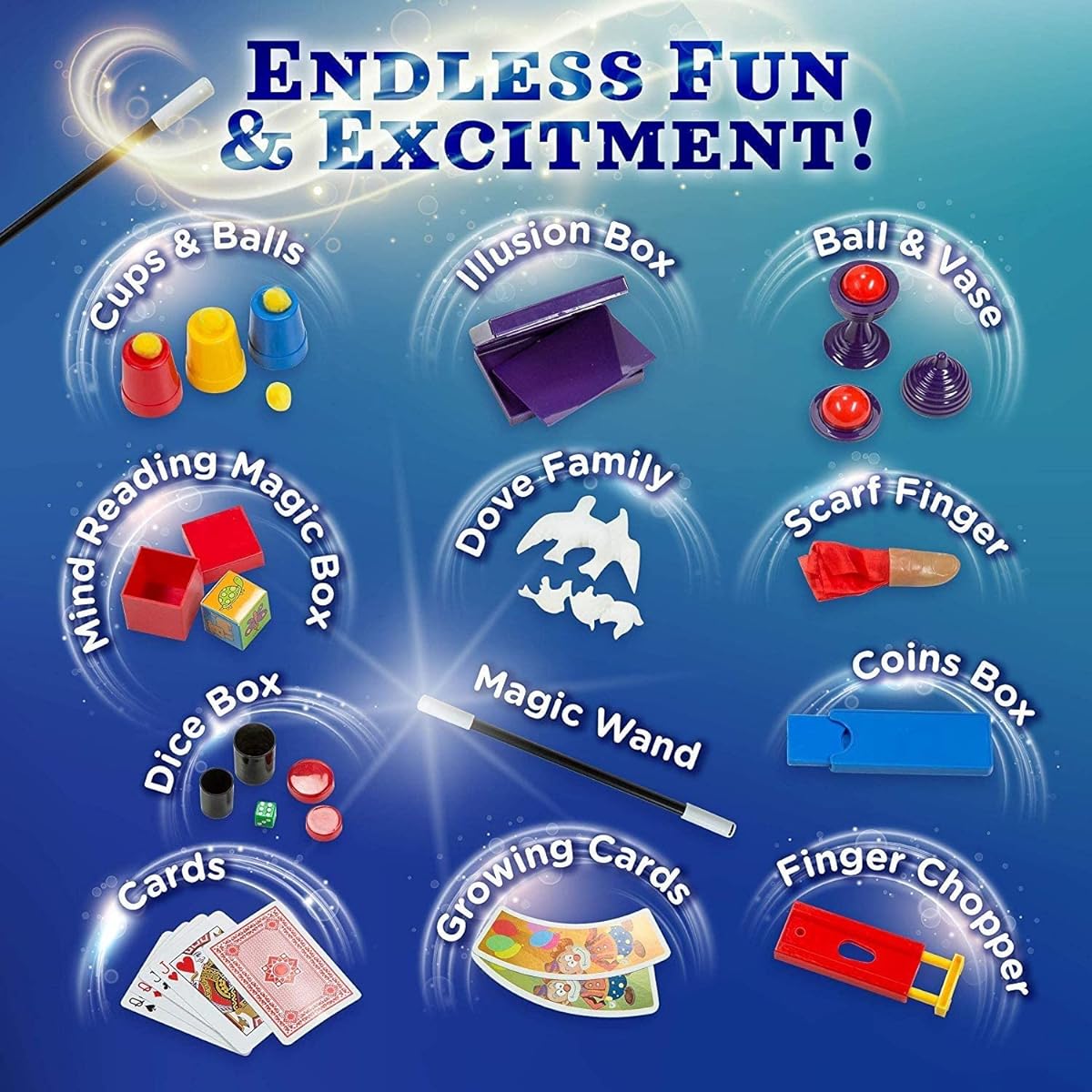 Magic Kit for Beginners Exciting Magician Tricks for Kids, Manual + Instruction DVD