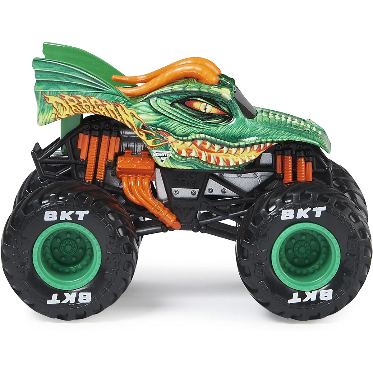 Monster Jam 2022 Spin Master 1:64 Diecast Truck: Chase True Heavy Metal Dragon