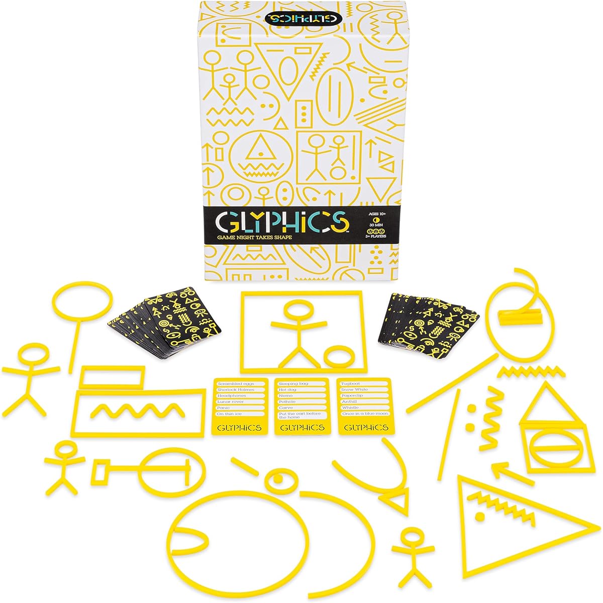 Big G Creative:Glyphics A creative party game everyone can enjoy Charades without acting Doodle without drawing A unique tabletop experience Different every time you play Easy to learn Ages 10 and up