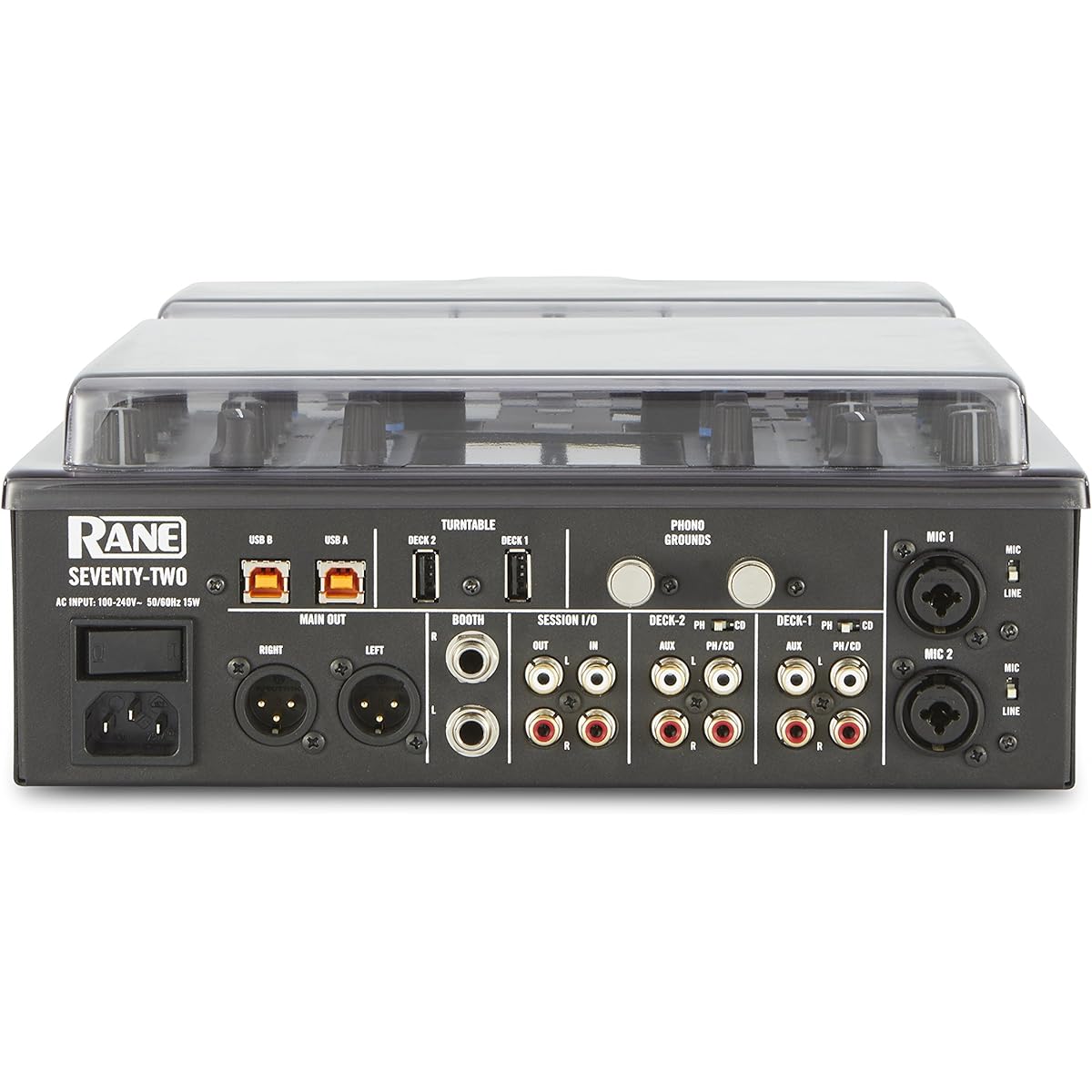 DECKSAVER (Deck Saver) RANE Seventy-Two Compatible Shockproof Cover DS-PC-RANE72