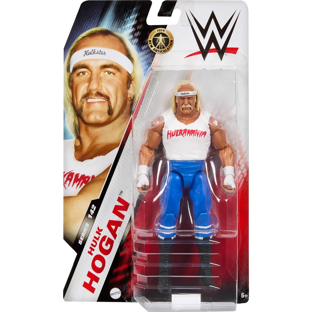Mattel WWE Action Figure 6-Inch Collectible Hulk Hogan with 10 Points of Articulation & Lifelike Appearance