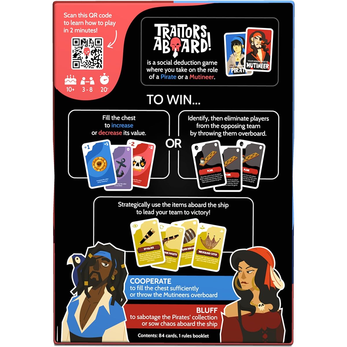 Traitor Aboard: Award-Winning Secret Identity Party Game - Strategy, Cooperation, Deception, Betrayal | 3+ Players | Family Board Game | Family Card Game | Best Game Night Game