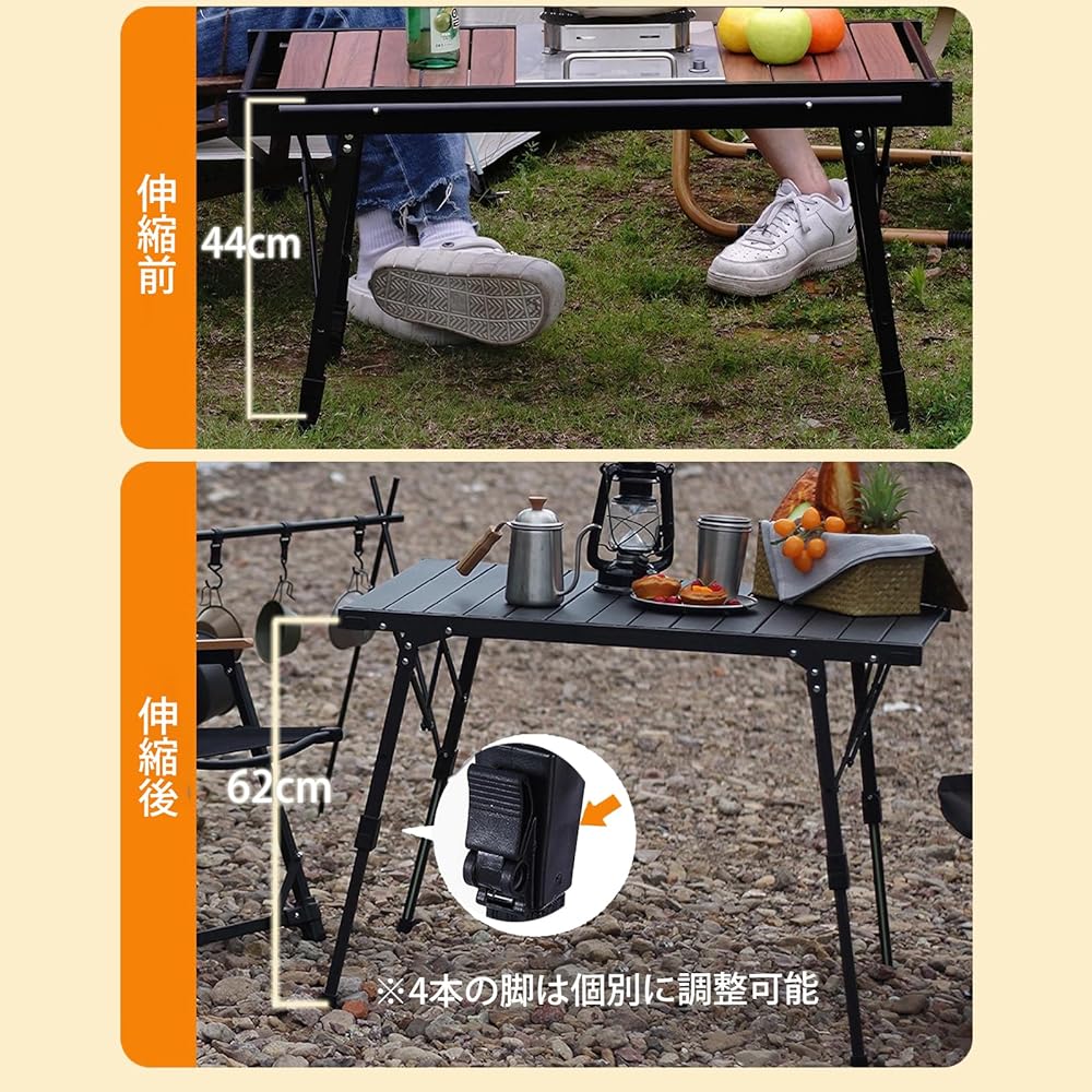 BBQCTR igt Table Camping Height Adjustment Ratel Works Foldable Japanese Instruction Manual Included Aluminum Foldable Load Capacity 80kg Outdoor